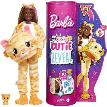 Barbie® Cutie Reveal™ Doll with Kitty Plush Costume & 10 Surprises