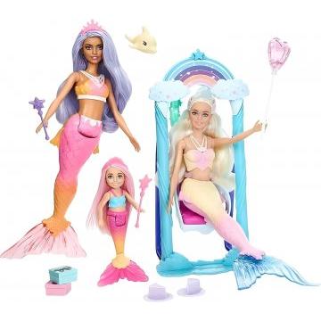 Barbie Mermaid Dreamtopia playset with 3 mermaid dolls and accessories