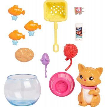 Barbie Pet And Accessories Set, Kitten With Motion And 10+ Pieces