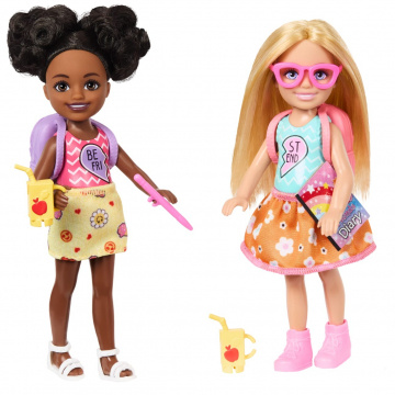 Barbie Chelsea Play Together Doll Pack, Set Of 2 Small Dolls & 7 Accessories Themed To Bffs