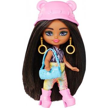 Barbie Extra Mini Minis Travel Doll With Safari Animal Print Fashion, Barbie Extra Fly