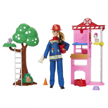 Barbie Firefighter Playset