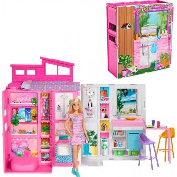 Barbie Getaway doll house with doll