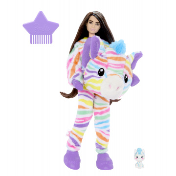 Barbie Cutie Reveal Color Dreams Series Zebra doll