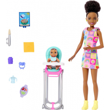 Barbie Skipper Babysitters Inc. Dolls & Playset with Babysitting Skipper  Doll, Toddler Small Doll with Color-Change Swimsuit, Kiddie Pool, Whale  Squirt Toy & Accessories