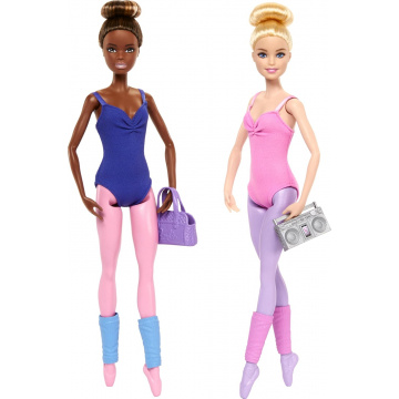 Barbie Ballet Room doll set with 2 dolls