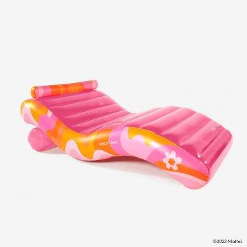 FUNBOY X Barbie™ Dream Clear Pink Chaise Lounger