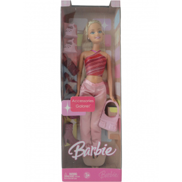 Accessories Galore! Barbie Doll (pink)