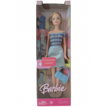 Accessories Galore! Barbie Doll (blue)