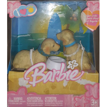 Barbie I Love Pets Lights Surf Glamour Bobble Head Dogs