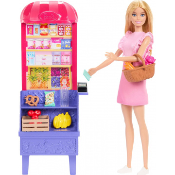 Barbie doll shopping set on sale