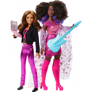 Barbie Careers Set Of 2 & Accessories With Music Star & Tour Manager