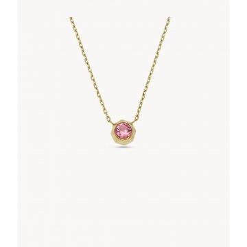Barbie™ x Fossil Limited Edition Gold-Tone Stainless Steel Chain Necklace