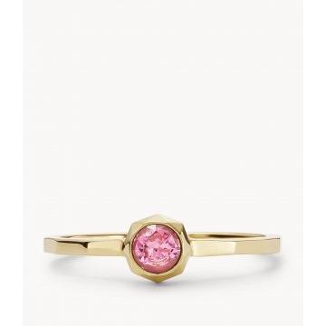 Barbie™ x Fossil Limited Edition Gold-Tone Stainless Steel Center Focal Ring