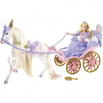 Sleeping Beauty Doll and Royal Horse and Carriage