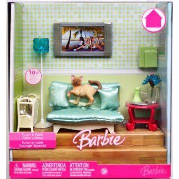 Barbie® Futon & Table Living Room Playset