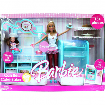 I Can Be Cake Baker Barbie and Kelly