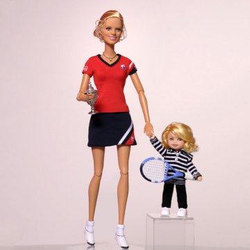 Kim Clijsters Barbie Doll and her daugther