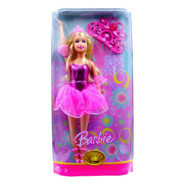 Barbie Princess Ballerina with tiara, pink