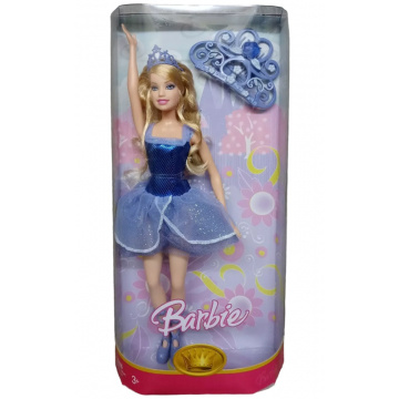 Barbie Princess Ballerina with tiara, blue