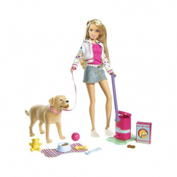 Barbie and Tanner the dog