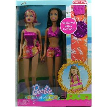 Beach Party 2 Pack Barbie & Teresa Doll Giftset
