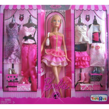 Barbie Doll & Fashions Giftset w 5 Outfits & Doll (TRU)