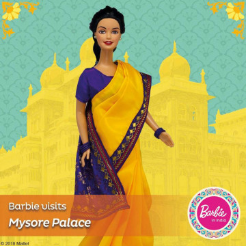 Barbie Visits Mysore Palace