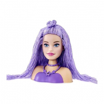 Barbie Mini Styling Head Special Hair purple hair 15cm