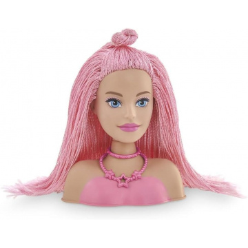 Barbie Mini Styling Head Special Hair pink hair 15cm