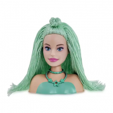 Barbie Mini Styling Head Special Hair green hair 15cm