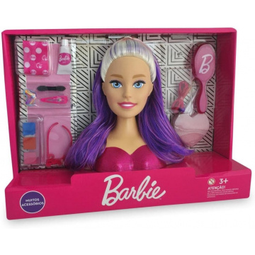 Barbie Styling hairdressing head with 14 pieces
