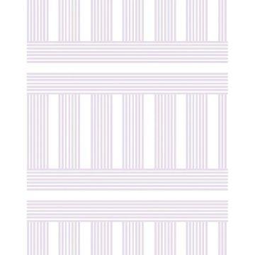 'Roman Holiday Grid' Wallpaper by Barbie™ - Lilac