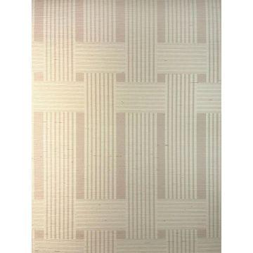 'Roman Holiday Woven' Grasscloth Wallpaper By Barbie™ - Oyster