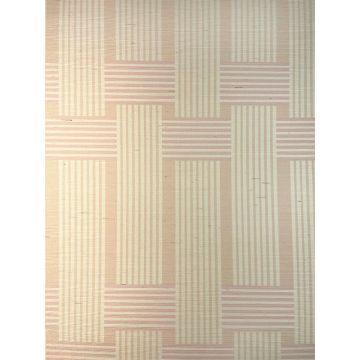 'Roman Holiday Woven' Grasscloth Wallpaper By Barbie™ - Peach