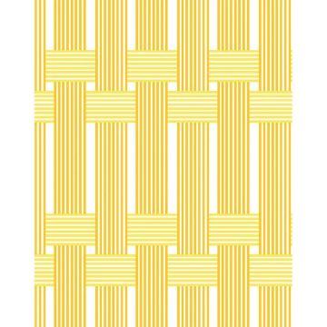 'Roman Holiday Woven' Wallpaper By Barbie™ - Marigold