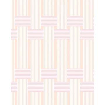 'Roman Holiday Woven' Wallpaper By Barbie™ - Peach