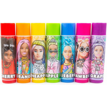 Barbie Children's Color Lip Balm 7 Pieces