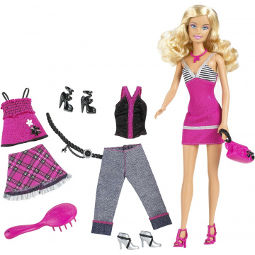 Fab Life Barbie Doll and Fashions Gift set (blonde)