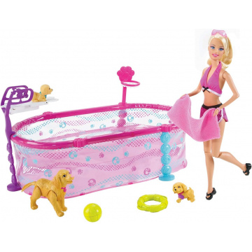 Barbie Puppy Swim School With Pool