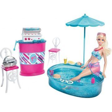 Barbie Grill To Chill Deluxe Patio and Doll Set