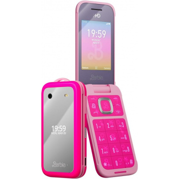 MD Barbie | Flip | Unlocked | KaiOS | Compatible with All Carriers | Power Pink | US Version