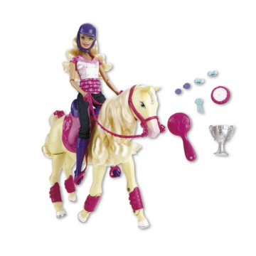 Barbie Champion Tawny Trotting Horse