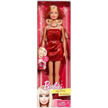 January Granet Birthstone Barbie doll (Kroger)