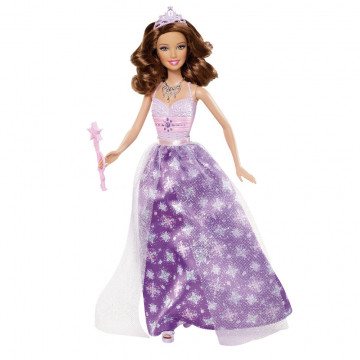 Barbie doll 'Princesses party', with lilac dress