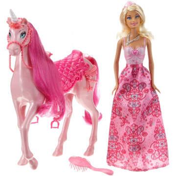 Barbie Princess Unicorn with Barbie Doll