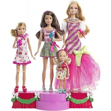 Barbie, Stacie, Skipper and Chelsea Magical Christmas Dolls