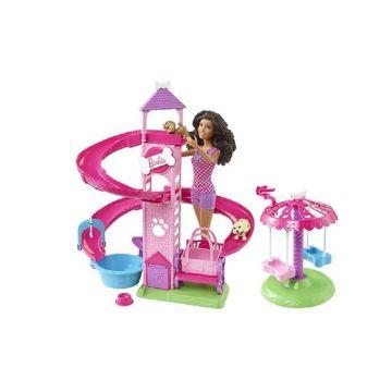 Barbie® Slide & Spin Pups!™ Playset (AA)