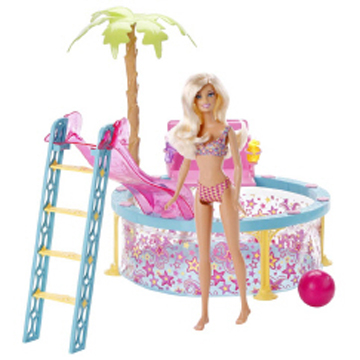 Barbie® Doll and Glam Pool Giftset