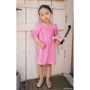 Little Nikki Dress Barbie Pink Linen